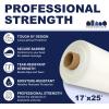 Plasticplace Boat Shrink Wrap – 14’ x 25’ White Plastic Film 7 Mil LLDPE + UV – Marine Shrink Wrap for Boats Jet Skis – Heat Gun Wrap for Storage & Moving – Plastic Wrap for Packing – 1 Roll with Core(17’ x 25’)