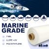 Plasticplace Boat Shrink Wrap – 14’ x 25’ White Plastic Film 7 Mil LLDPE + UV – Marine Shrink Wrap for Boats Jet Skis – Heat Gun Wrap for Storage & Moving – Plastic Wrap for Packing – 1 Roll with Core(14’ x 128’)
