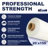 Plasticplace Boat Shrink Wrap – 14’ x 25’ White Plastic Film 7 Mil LLDPE + UV – Marine Shrink Wrap for Boats Jet Skis – Heat Gun Wrap for Storage & Moving – Plastic Wrap for Packing – 1 Roll with Core(20’ x 150’)