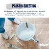 Plasticplace Clear Plastic Sheeting │ 4 Mil │ 10’W x 100’H (1 Roll)(Clear)