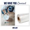 Plasticplace Clear Plastic Sheeting │ 4 Mil │ 10’W x 100’H (1 Roll)(Clear)
