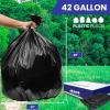 Plasticplace Contractor Trash 42 Gallon │ 3.0 Mil │ Black Heavy Duty Garbage Bag │ 33” x 48” (50 Count) (CON50)(3.0 Mil  50 Count)