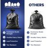 Plasticplace Contractor Trash Bags 42 Gallon 3.0 Mil Rolls Black Heavy Duty Garbage Bag 33.6” x 47.6” (32 Count)(Black)