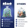 Plasticplace Contractor Trash Bags 55-60 Gallon, 3.0 Mil, Black Heavy Duty Garbage Bag, 38” X 58” (50Count)(Clear)