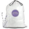 Plasticplace Custom Fit Trash Bags Compatible w Simplehuman Code H Drawstring Bags 8-9 Gallon Tear-Resistant Liner 200 Count Heavy-Duty Waste Disposal(White)
