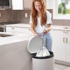 Plasticplace Custom Fit Trash Bags Compatible with Simplehuman Code J – 10-10.5 Gallon Drawstring Garbage Bags, Tear-Resistant, 200 Count White Trash Can Liners for Kitchens, Bathrooms & Offices(100 Count/ 5 Packs of 20)