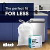 Plasticplace Custom Fit Trash Bags, Compatible with Simplehuman Code L (200 Count) White Drawstring Garbage Liners 4.8 Gallon / 18 Liters, 16.75″ x 24.5″(White)