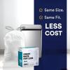 Plasticplace Custom Fit Trash Bags, Compatible with Simplehuman Code L (200 Count) White Drawstring Garbage Liners 4.8 Gallon / 18 Liters, 16.75″ x 24.5″(White)