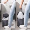 Plasticplace Custom Fit Trash Bags, Compatible with simplehuman Code E (100 Count) White Drawstring Garbage Liners 5.2 Gallon / 20 Liter, 18.5″ x 20″(White)