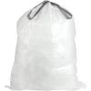 Plasticplace Custom Fit Trash Bags, Compatible with simplehuman Code N (50 Count) White Drawstring Garbage Liners 12-13 Gallon / 45-50 Liters, 22.5″ x 31.5″(1 Count (Pack of 200))