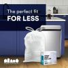 Plasticplace Trash Bags, Code A Fit Compatible (200 Count) Garbage Bags Liner, White Drawstring Garbage Liners, 1.2-2 Gallon 4.5 Liter, Tear-Resistant, Scent-Free for Food Waste & Small Spaces(White)