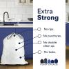 Plasticplace Trash Bags, Compatible with simplehuman Code B (200 Count) White Drawstring Garbage Liners 1.6 Gallon / 6 Liter, 12.5″ x 15.5″
