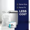 Plasticplace Trash Bags, Compatible with simplehuman Code B (200 Count) White Drawstring Garbage Liners 1.6 Gallon / 6 Liter, 12.5″ x 15.5″