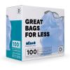 Plasticplace Trash Bags, Compatible with simplehuman Code D (200 Count) White Drawstring Garbage Liners 5.3 Gallon / 20 Liter, 15.75″ x 28″(Blue)