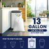 Plasticplace W13DSBKJR 13 Gallon Trash Bags │ 1.2 Mil │ (50 Count) Black Extra Tall Garbage Can Liners │ 24” x 31”(White)