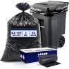 Plasticplace – W65LDBTL2RL 64-65 Gallon Trash Can Liners for Toter │ 2.0 Mil │ Black Heavy Duty Garbage Bags │ Rolls │ 49” x 59” (50 Count)(2.0 Mil)