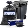 Plasticplace – W65LDBTL2RL 64-65 Gallon Trash Can Liners for Toter │ 2.0 Mil │ Black Heavy Duty Garbage Bags │ Rolls │ 49” x 59” (50 Count)(2.0 Mil Rolls)