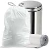 Plasticplace 18 Gallon Trash Bags │ 2.0 Mil │ White Drawstring Garbage Can Liners │ 25.5”x28 (80 Count)(80 Count (Pack of 1))