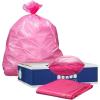 Plasticplace 32-33 Gallon Trash Bags │ 1.5 Mil │ Pink Garbage Can Liners │ 33’” x 39” (100 Count)(Pink)