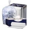 Plasticplace 32-33 Gallon Trash Bags │ 16 Microns │ Clear High Density Garbage Can Liners │ 33” x 40” (250 Count)(Clear)