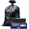 Plasticplace 56 Gallon Trash Bags │ 2.0 Mil │ Black Heavy Duty Liners, Fits Glutton Garbage Can │ 43” x 46” (50 Count)