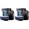 Plasticplace 64-65 Gallon Black Trash Bags, Heavy Duty Toter Can Liners, Tear & Leak-Proof, Industrial Strength, 25 Count, Large Garbage Bags for Kitchen & Commercial Use 1.2 Mil, 50″ x 60″(1 Count (Pack of 50))