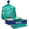 Plasticplace 64-65 Gallon Trash Can Liners for Toter │ 1.5 Mil │ Green Heavy Duty Garbage Bags │ 50” x 60” (50 Count) (W65LDGTL)(1 Count (Pack of 50))