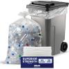 Plasticplace 65 Gallon Trash Bags │ 2.7 Mil │ Clear Heavy Duty Garbage Can Liners │ 50” x 48” (25 Count)(1 Count (Pack of 25))