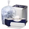 Plasticplace 7-10 Gallon Trash Bags │ 6 Microns │ Clear Garbage Can High Density Liners │ 24″ x 24’” (1000 Count)