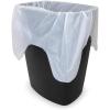 Plasticplace 8 Gallon Trash Bags with Flaps 0.55 Mil │ Value Line White Garbage Can Liners │ 22”x24” (110 Count)