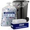 Plasticplace 95-96 Gallon Garbage Can Liners │ 2 Mil │ Clear Heavy Duty Trash Bags │ 61” x 68” (50 Count) (W95LDC)(50 Count)