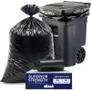 Plasticplace Black Trash Bags (50 Count) – Heavy Duty 64-65 Gallon Garbage Bags, Puncture Resistant, Large Trash Can Liners, Ideal for Toter Cans, Kitchen & Outdoor Use, 50″ x 60″ 1.5 Mil