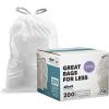 Plasticplace Custom Fit Trash Bags Compatible with simplehuman Code Q (200 Count) Drawstring Garbage Bags 13-17 Gallon White, Tear-Resistant Tall Kitchen Trash Bags for Garbage Cans Recycling 1.2 Mil(Lavender and Soft Vanilla)