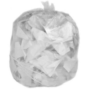 Plasticplace 20-30 Gallon Trash Bags │ 16 Microns │ Clear High Density Garbage Can Liners │ 30” x 37” (500 Count)