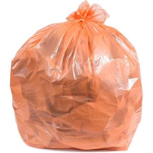Plasticplace 32-33 Gallon Trash Bags │ 1.5 Mil │ Orange Garbage Can Liners │ 33’” x 39” (100 Count) (W33RNG15)(31-33 Gallon  1.5 Mil)