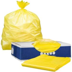 Plasticplace 32-33 Gallon Trash Bags │ 1.5 Mil │ Yellow Garbage Can Liners │ 33’” x 39” (100 Count), W33Y15(1 Count (Pack of 50))