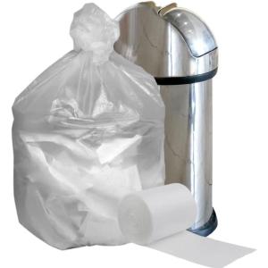 Plasticplace 40-45 Gallon Trash Bags │12 Microns │ Clear High Density Garbage Can Liners │ 40″ x 48″ (250 Count)(Clear)